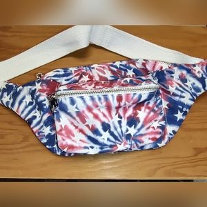 MAD LOVE Stars & Stripes Tie Dye Fanny Pack